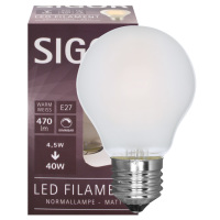 LED-Filamentlampe 4,5W E27 470lm matt dimmbar