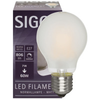 LED-Filamentlampe 7,0W E27 806lm matt dimmbar 