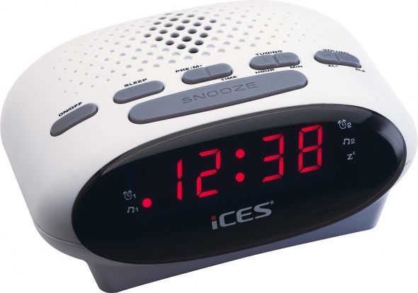 Uhrenradio Ices ICR-210 white