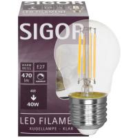 LED-Filamentlampe 4,5 W E27 470lm klar dimmbar