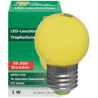 LED-Tropfenlampe 1,0W E27 48lm matt