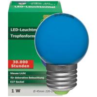LED-Tropfenlampe 1,0W E27 48lm matt