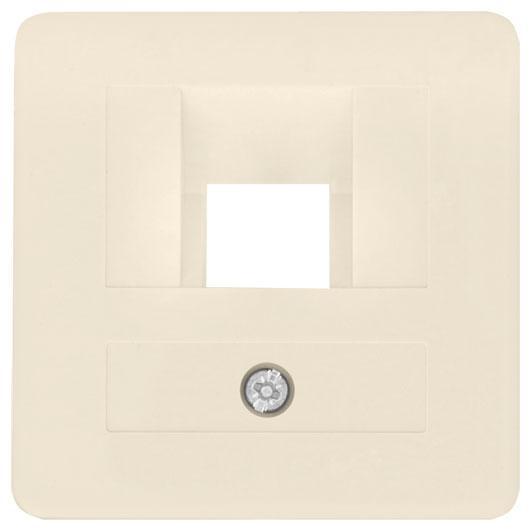 Zentralplatte 1-fach-UAE-Steckdose weiß