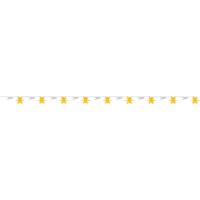 LED-Dekolichterkette 9 Sterne gelb Ø80