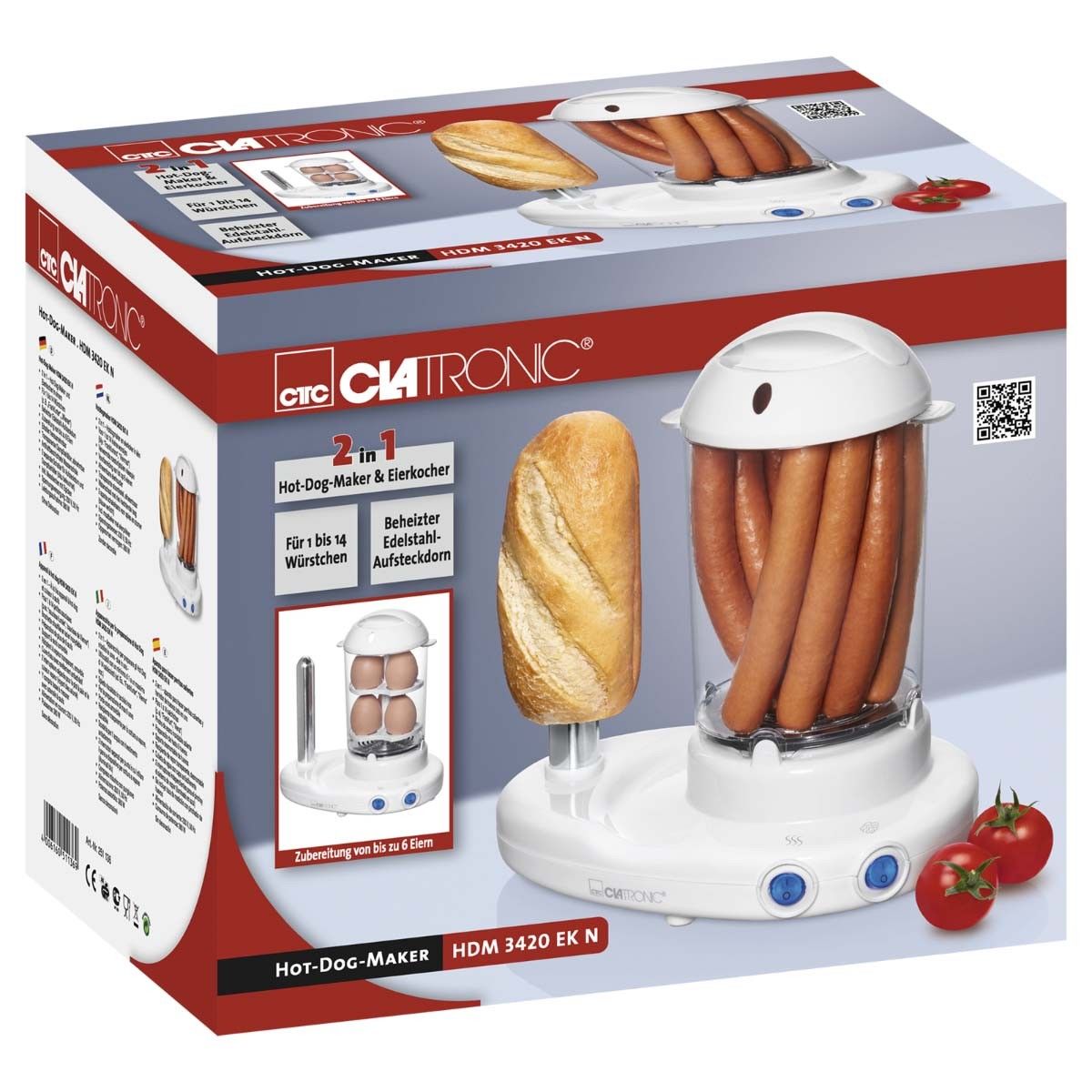 Hot-Dog-Maker/Eierkocher CTC HDM 3420 EK N ws