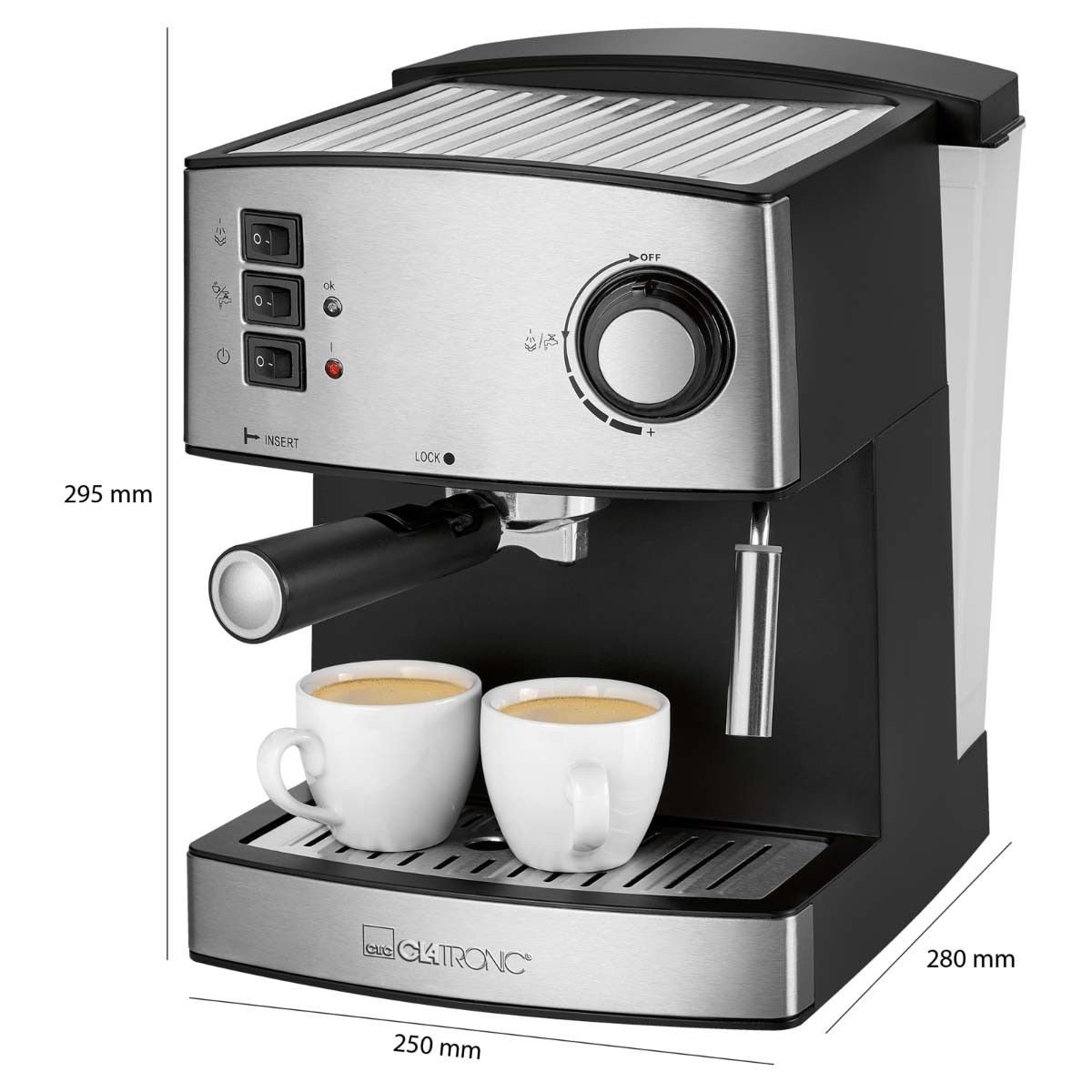 Espressoautomat CTC ES 3643 sw-inox