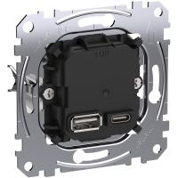 USB-Ladeeinsatz Typ A+C MEG4366-0120