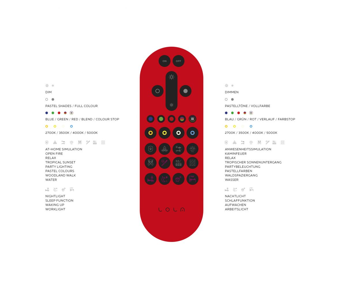 LED Deckenleuchte innen Lola-Opti 12073-55 stahl