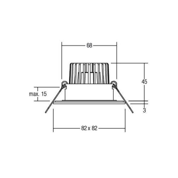 LED-Einbauleuchte 230V 38005223