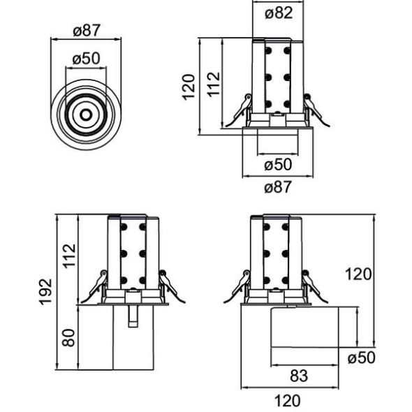 LED-Einbaurichtstrahler 88733183DA