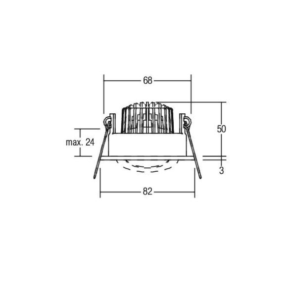 LED-Einbaustrahler 230V 33353023