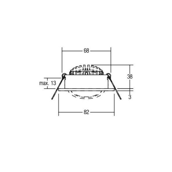 LED-Einbaustrahler 230V 38361074