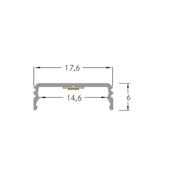 Anbauprofil flach 53380261