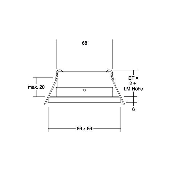 Einbaumodul quadratisch 37006070