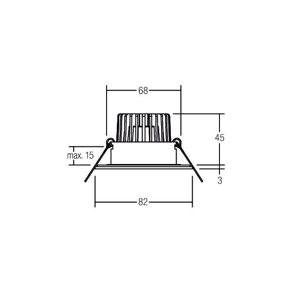 LED-Einbaudownlight 230V 39475073