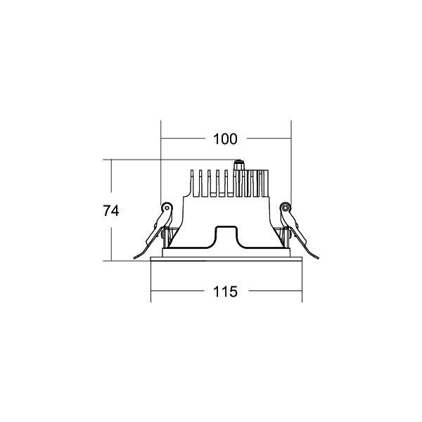 LED-Einbaudownlight 230V 40612164DA