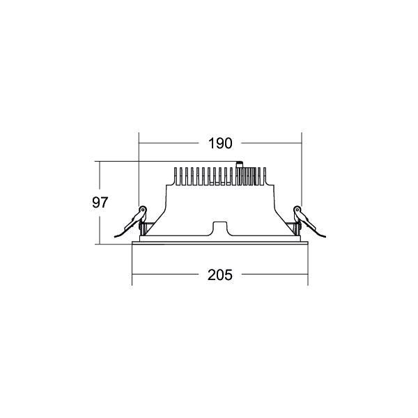 LED-Einbaudownlight 230V 40614164DA