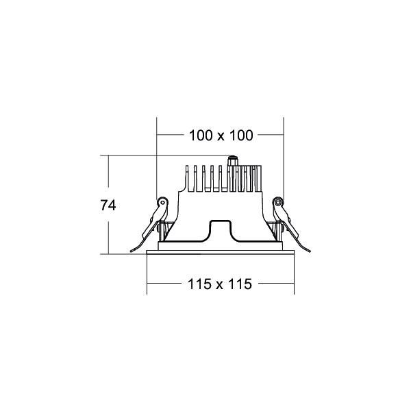 LED-Einbaudownlight 230V 41642174