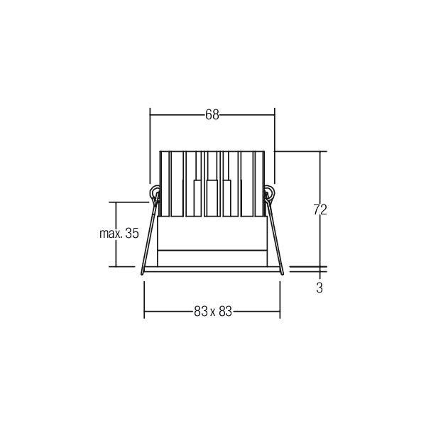 LED-Einbaudownlight 500mA 12036174