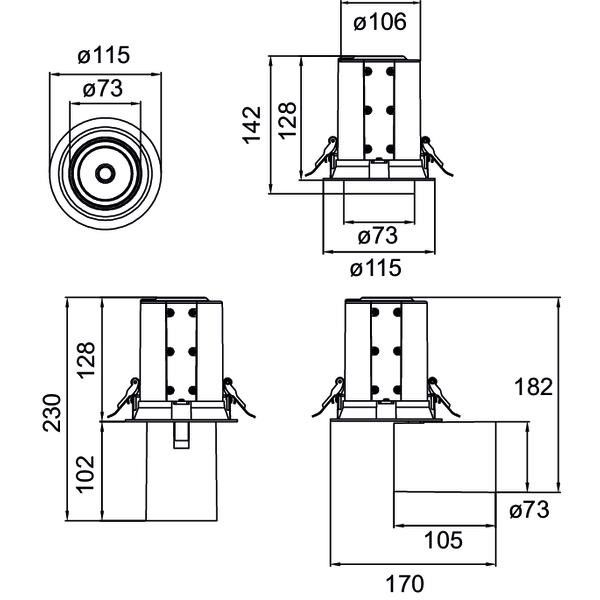 LED-Einbaurichtstrahler 88755184DA