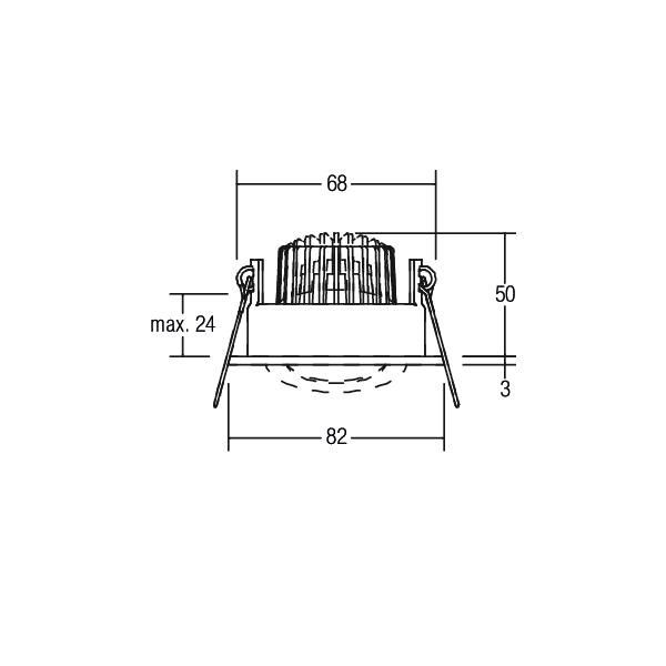 LED-Einbaustrahler 230V 33353023