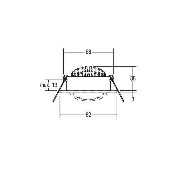 LED-Einbaustrahler 230V 38361084