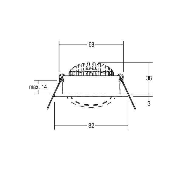 LED-Einbaustrahler 230V 39461073