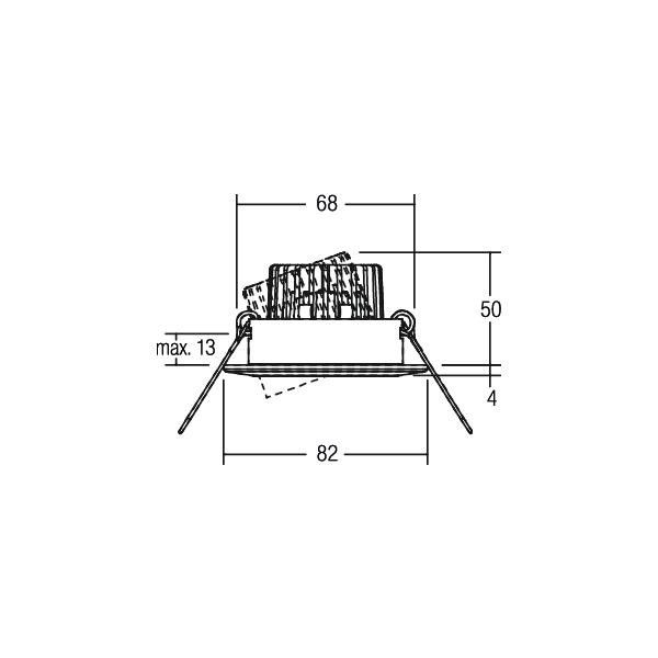 LED-Einbaustrahler 350mA 38303023