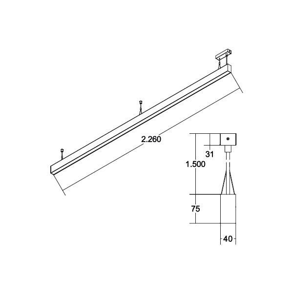 LED-Pendel-Profilleuchte 77334084