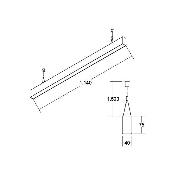 LED-Pendel-Profilleuchte 77353693