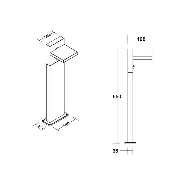 LED-Pollerleuchte 65132103