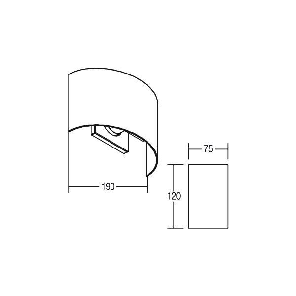 LED-Wandleuchte P+L 10721173