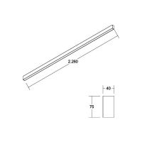 LED-Anbauprofil BIRO40 77134088