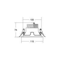 LED-Einbaudownlight 230V 40612163DA