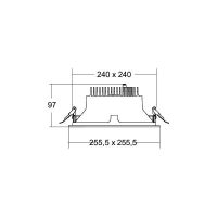 LED-Einbaudownlight 230V 40645174DA