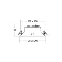 LED-Einbaudownlight 230V 41644184DA