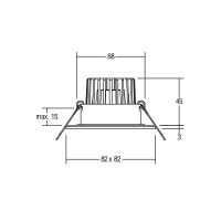 LED-Einbauleuchte 230V 38005223