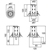 LED-Einbaurichtstrahler 88734165DA