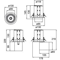 LED-Einbaurichtstrahler 88763173DA