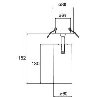 LED-Halbeinbau-Strahler 88792184DA