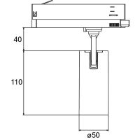 LED-Schienenstrahler 230V 88702174DA