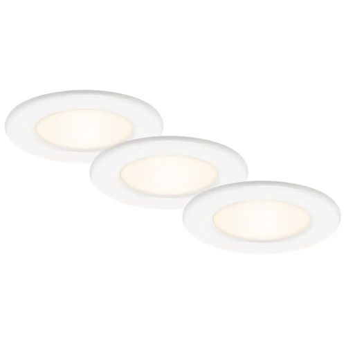 LED-Einbauleuchte 3er-Set THIN weiß LED/6W 650 lm 3000K 