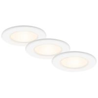 LED-Einbauleuchte 3er-Set THIN weiß LED/6W 650 lm 3000K 