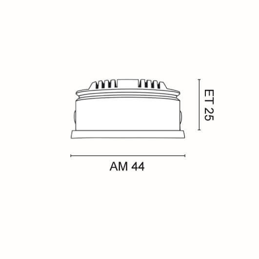 LED Einbaustrahler LCB-IBM-3,3NW