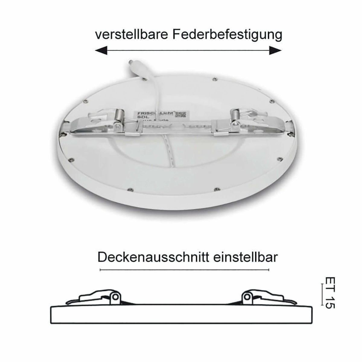 LED-Downlight AP/UP DA-Ø 60