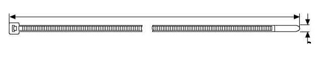 Kabelbinder UB100A-N 2,5x100mm natur