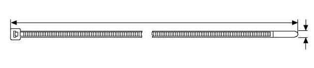 Kabelbinder UB200B-N 3,5x200mm natur