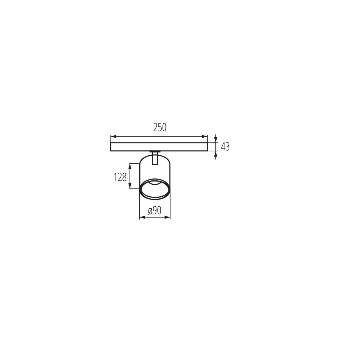 LED-Schienenstrahler 30W 2.850lm 3000K Aluminiumgehäuse schwarz