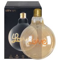 LED-Filament-Lampe Globe-Form E27/4,5W 250 lm 1800K