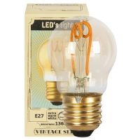 LED-Filament-Lampen E27/2,5W (13W) 136 lm Tropfen-Form gold 1800K